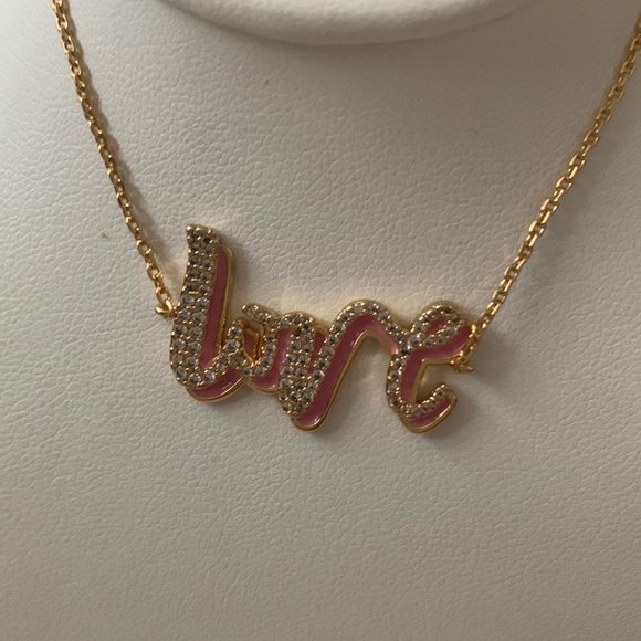 KATE SPADE Say Yes Pave Crystal Love Bracelet in Gold - Picture 2 of 3